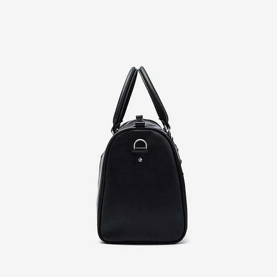Sac Bandoulière Men's Black Studded Leather 48H Travel & Weekend Bag
