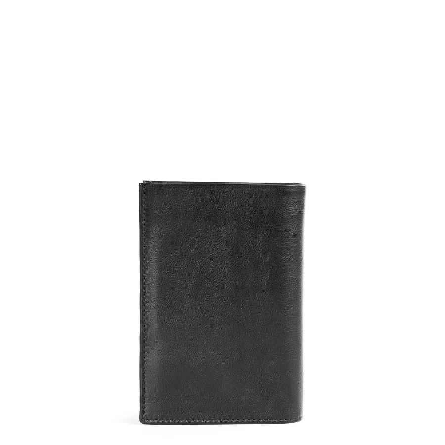 Sac Bandoulière Men's Black Leather Wallet - Stylish & Durable Bifold Design