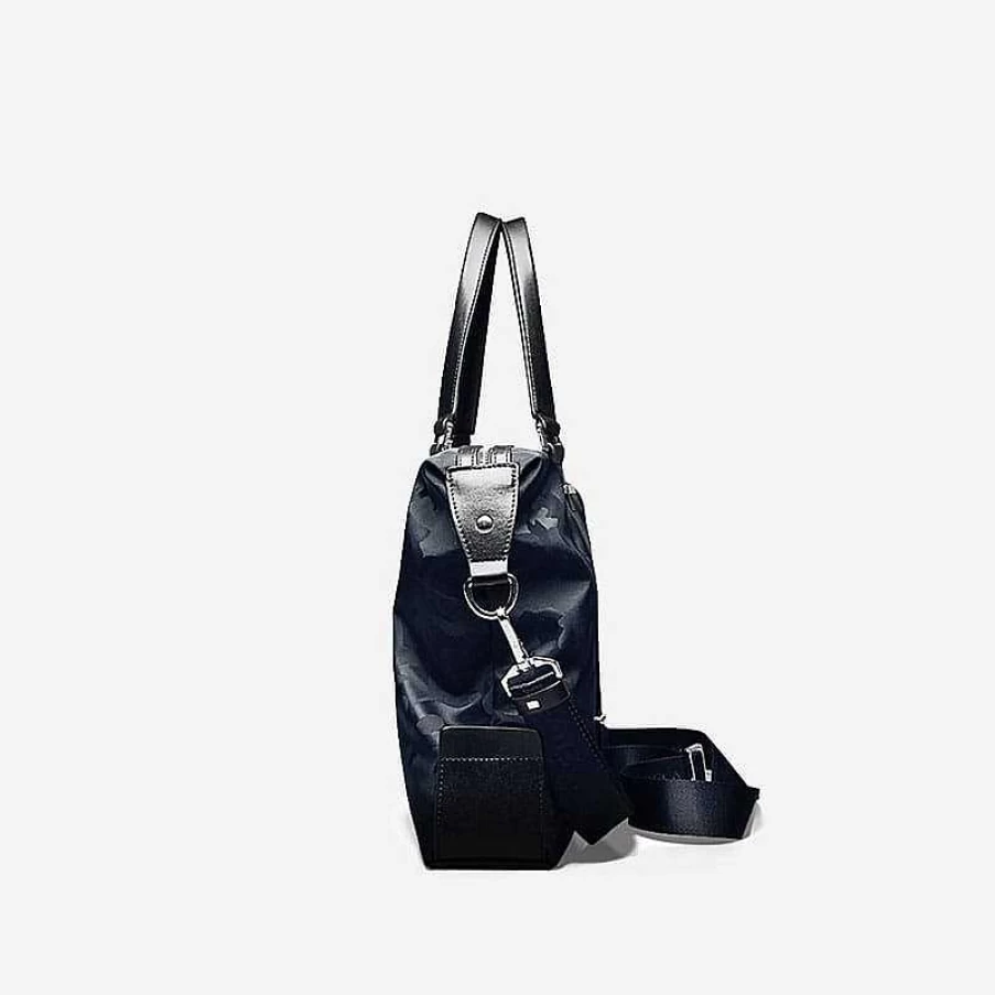 Sac Bandoulière Men's 48H Blue Camouflage Travel Bag with Adjustable Shoulder Strap