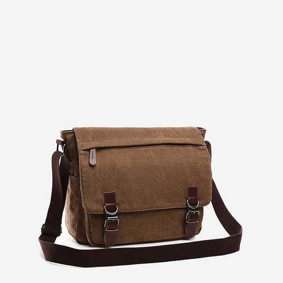 Sac Bandoulière Men's Canvas Messenger Bag - Durable & Stylish Crossbody Satchel for Men
