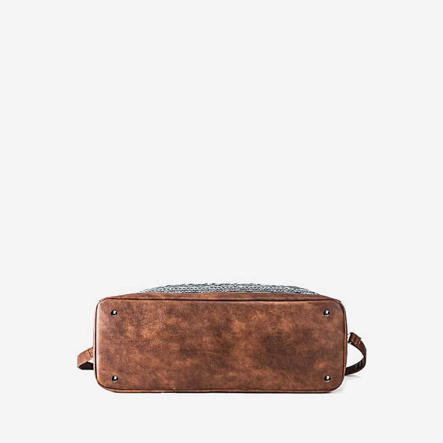 Sac Bandoulière Women's 48H Canvas and Leather Travel Bag for Stylish & Durable Journeys