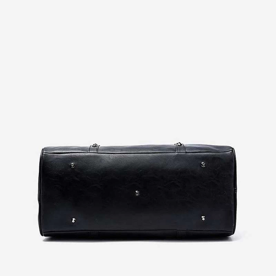 Sac Bandoulière Men's Black Studded Leather 48H Travel & Weekend Bag