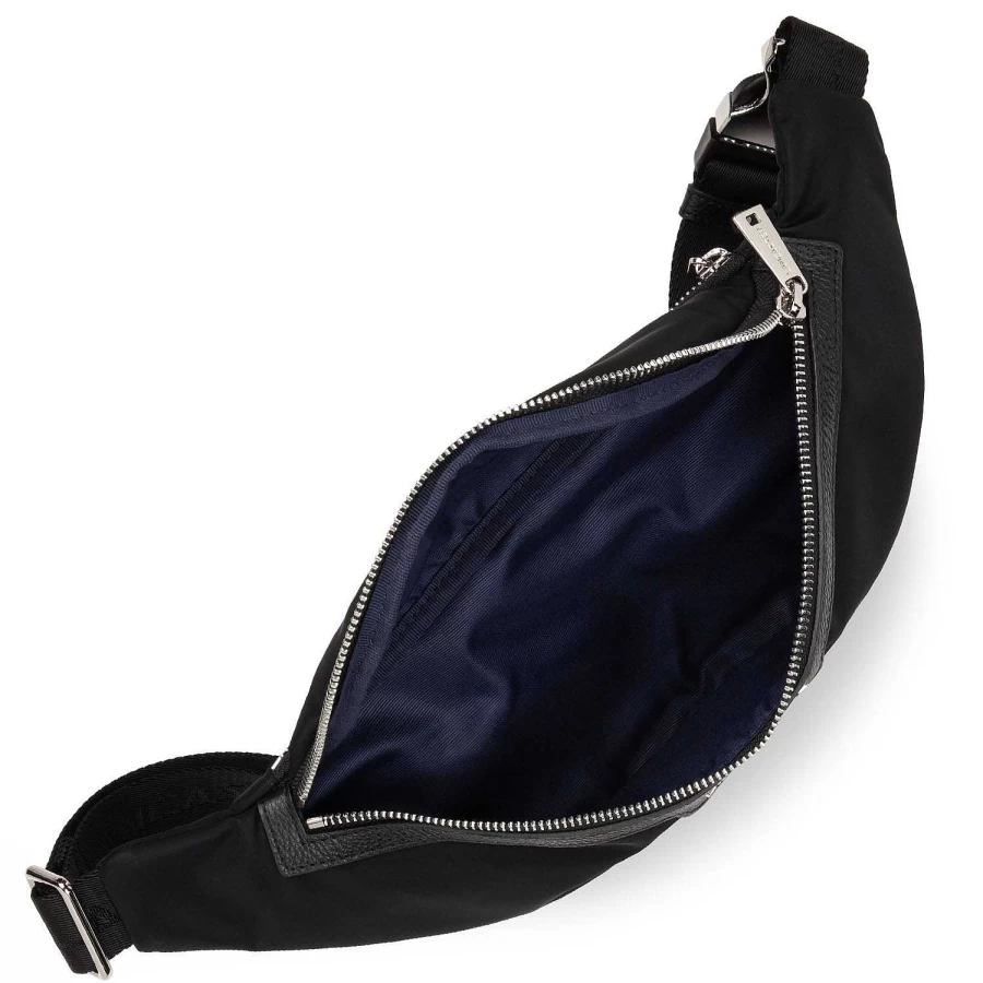 Sac Bandoulière Banana Bag for Men - Stylish Black Crossbody Sling Bag