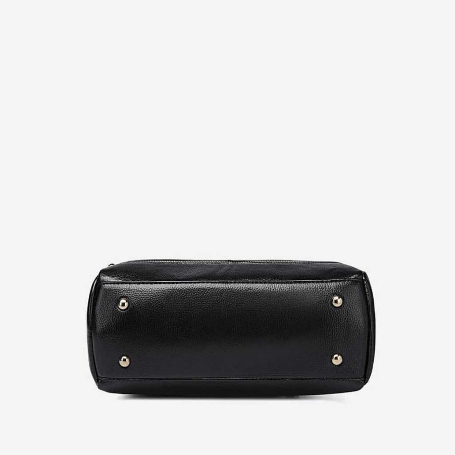 Sac Bandoulière Women's Black Studded Leather Handbag - Stylish & Edgy Design