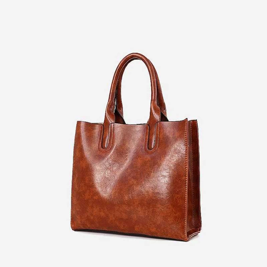 "Sac Bandoulière Women's Leather Bag Set With Matching Small Leather Accessories"