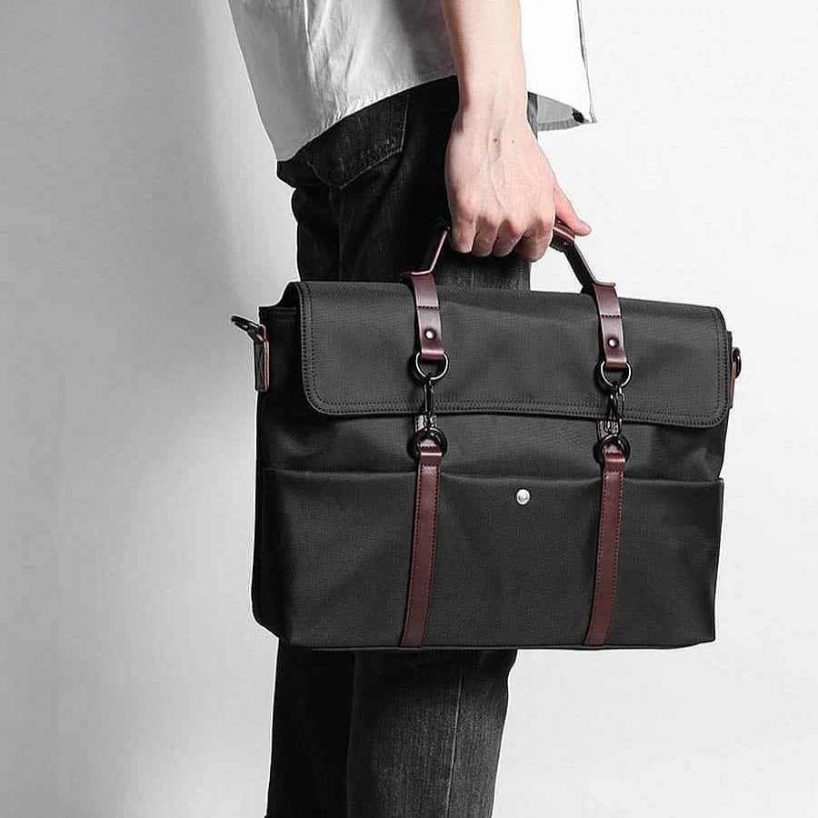 Sac Bandoulière 14 Inch Messenger Bag for Men - Durable Laptop Briefcase