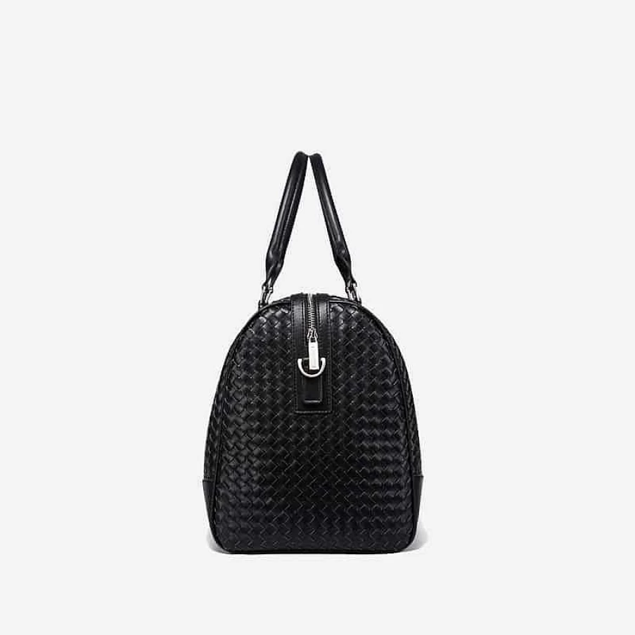 Sac Bandoulière Men's 48H Durable Travel Bag - Crocodile Texture Carry-On for Business & Leisure