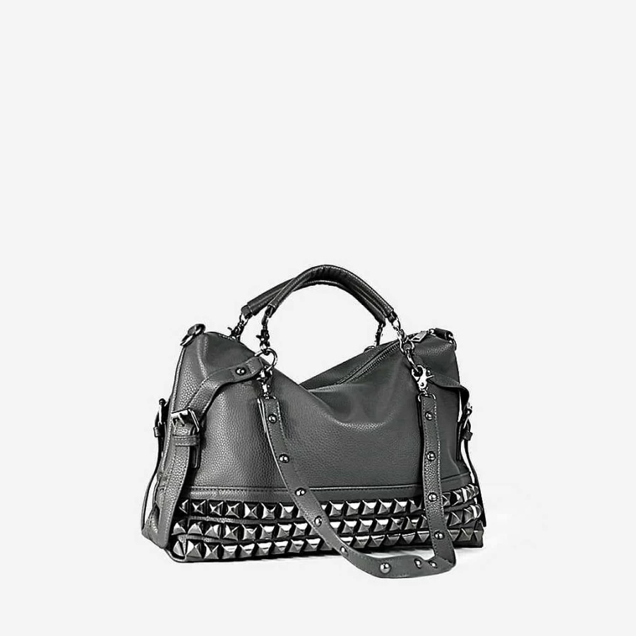 Sac Bandoulière Women's Studded Leather Handbag - Stylish & Chic Designer Purse