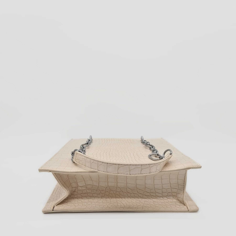 "Luxury Sac Bandoulière Women's Tote Bag in Genuine Crocodile Leather for Elegant Portrait Style"