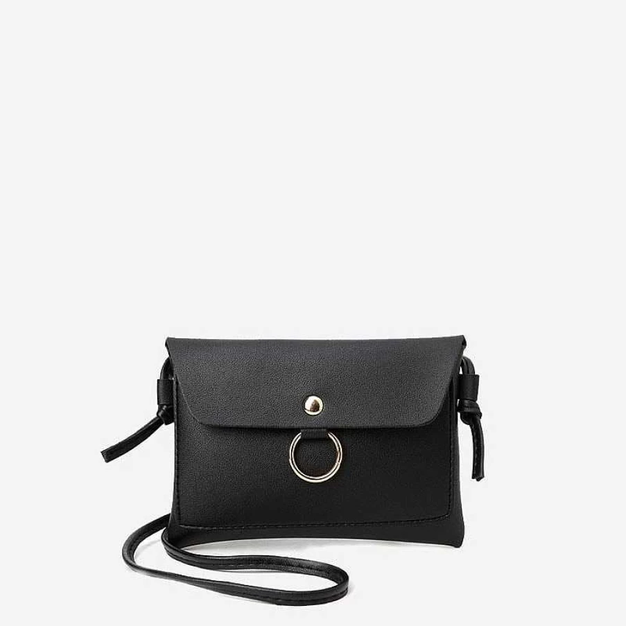 "Stylish Sac Bandoulière Women's Backpack Set - Plain Black & Floral Design With Matching Shoulder Bag"