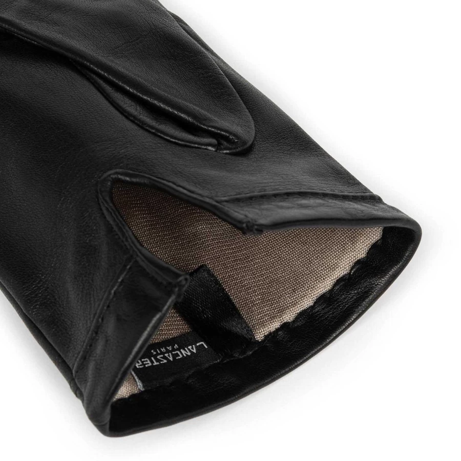 Sac Bandoulière Black Leather Gloves for Men - Premium Quality Driving Gloves