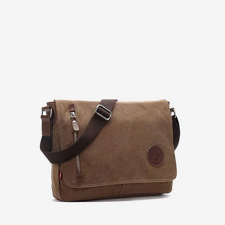 Sac Bandoulière Men's Canvas Messenger Bag - Durable & Stylish Crossbody Bag for Men