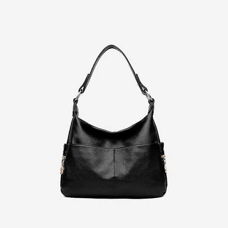 "Sac Bandoulière Women's Genuine Leather Shoulder Bag - Stylish & Durable Handbag"