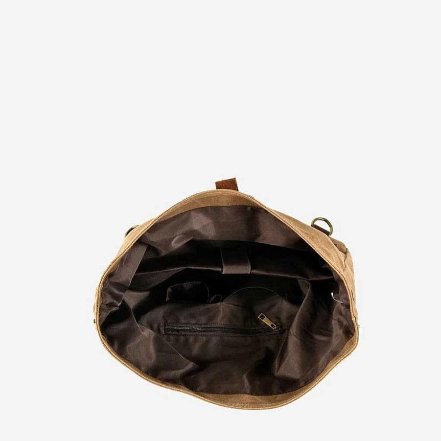 Sac Bandoulière Men's Large Genuine Leather & Coated Canvas Messenger Bag