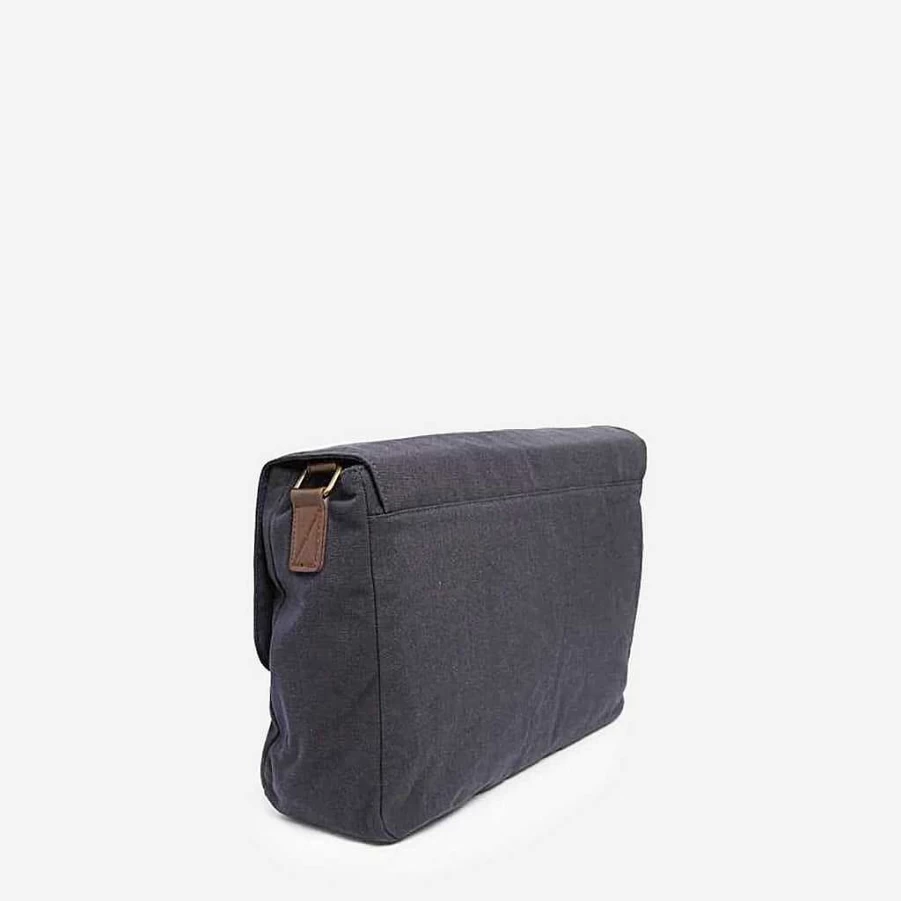 "Men's Sac Bandoulière Leather Trim Fabric Messenger Bag for Stylish Carry"