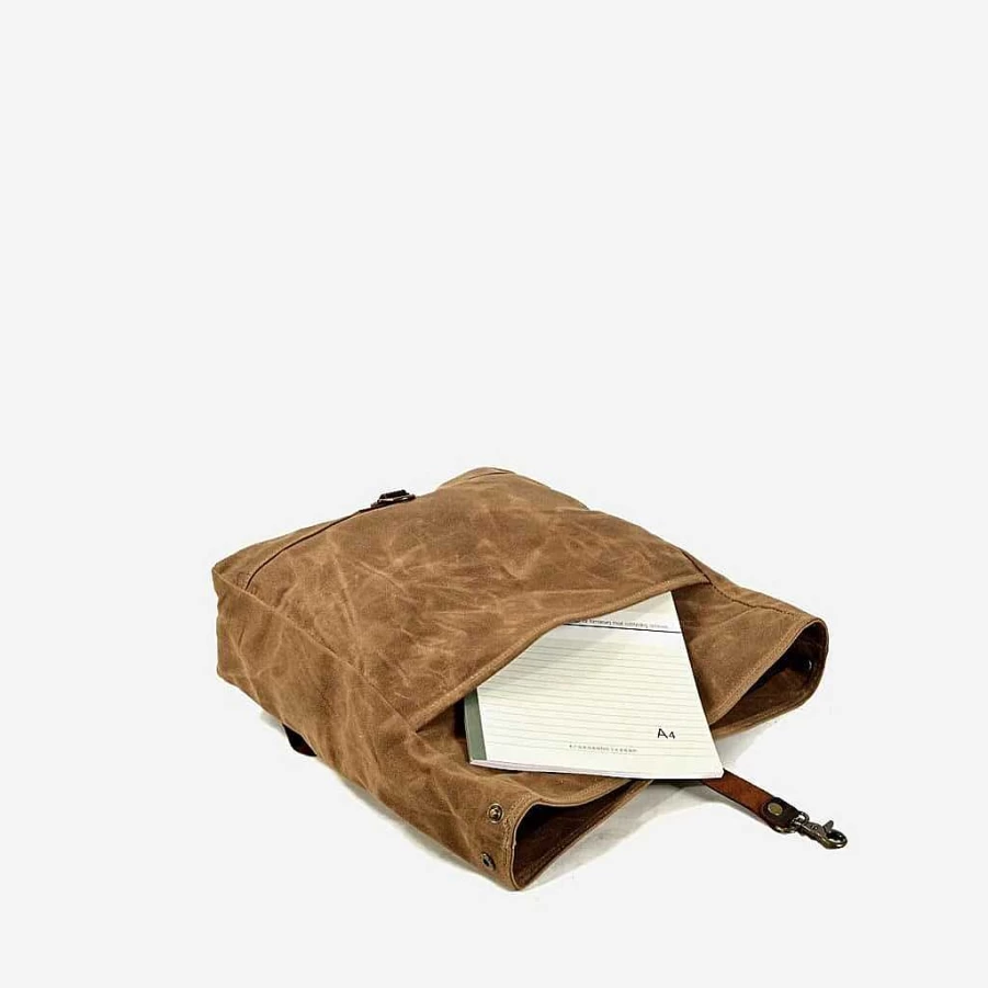 Sac Bandoulière Men's Large Genuine Leather & Coated Canvas Messenger Bag