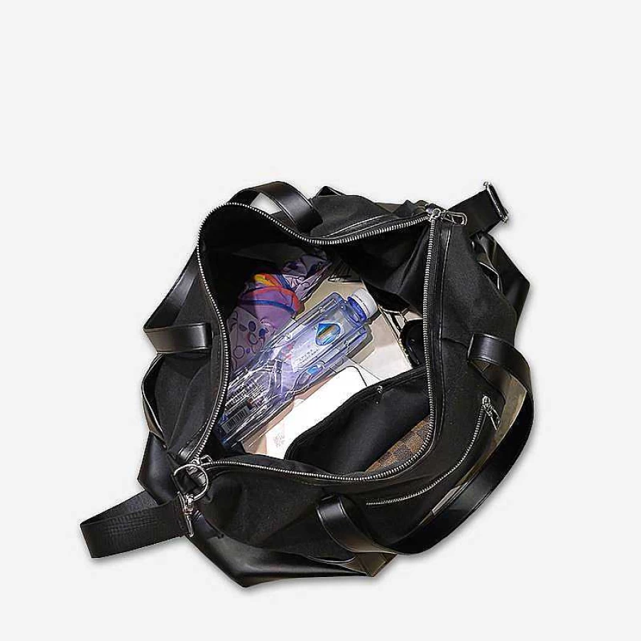 Sac Bandoulière Noir Women's 48H Travel Bag - Stylish & Spacious Carry-On for Women