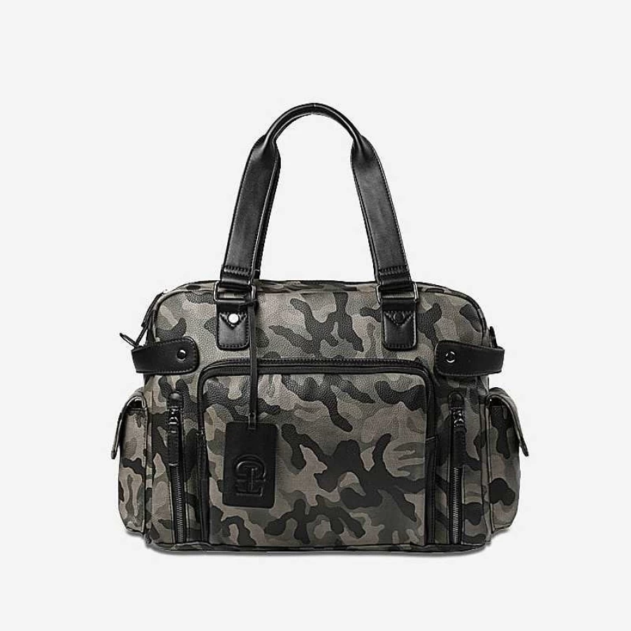 Sac Bandoulière Men's Camouflage Leather Crossbody Bag for Stylish & Durable Carry