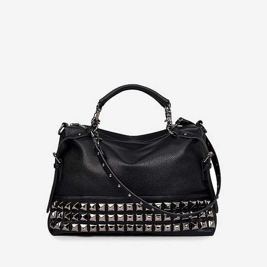 Sac Bandoulière Women's Studded Leather Handbag - Stylish & Chic Designer Purse
