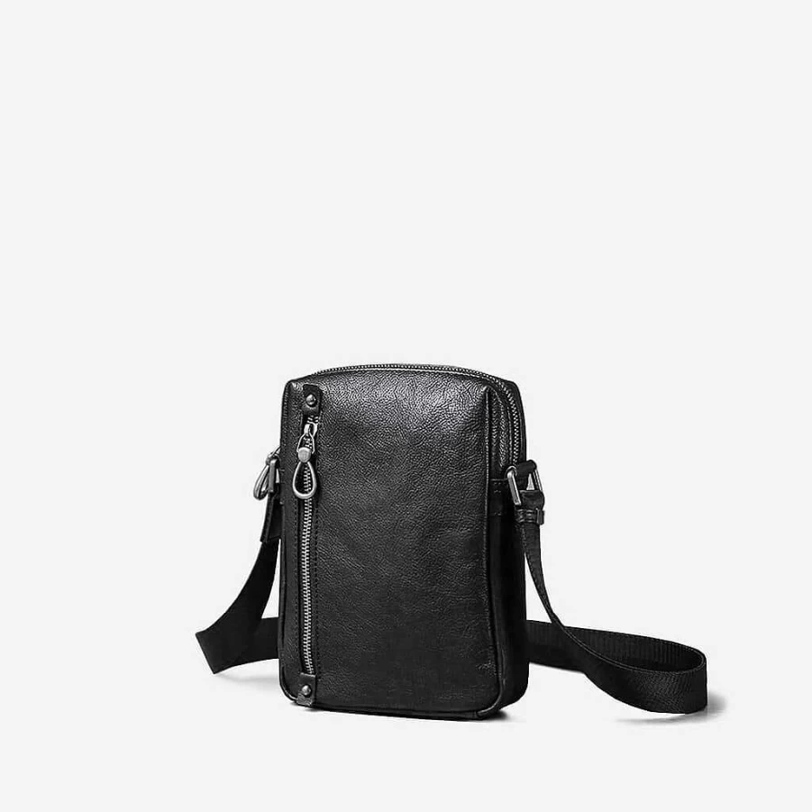 Sac Bandoulière Men's Genuine Leather Shoulder Bag - Durable & Stylish Crossbody Bag for Men